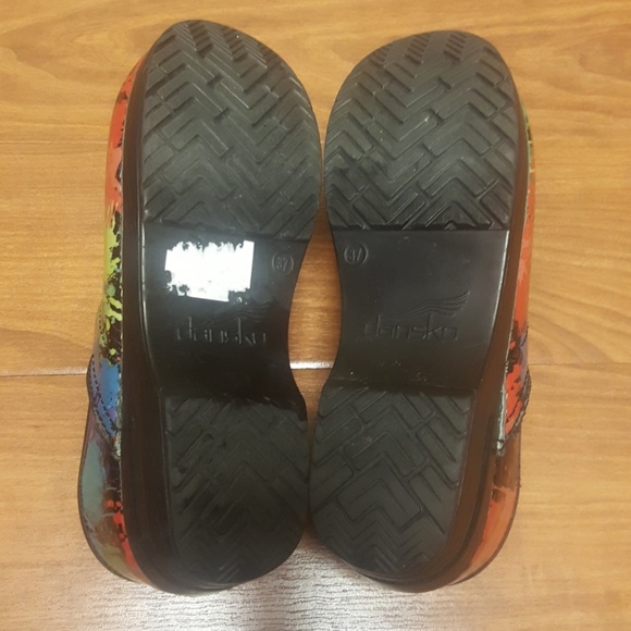 DANSKO Paint Splash Clogs - Size 37 - Picture 5 of 5